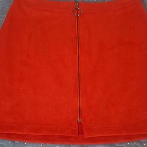 Lee Tracy Elegant Red Women's Skirt